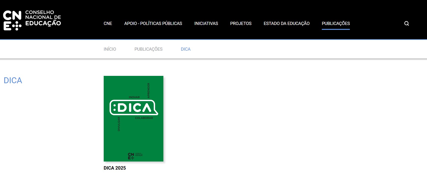 Divulgar, inovar, Colaborar e Aprender (DICA)