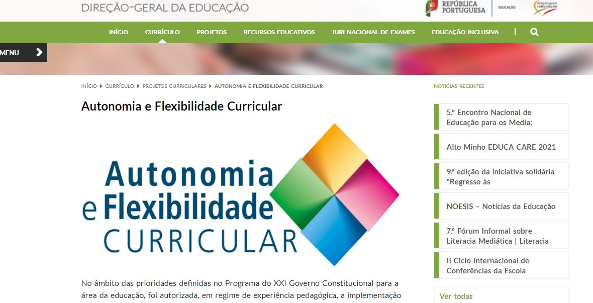 Projeto de Autonomia e Flexibilidade Curricular
